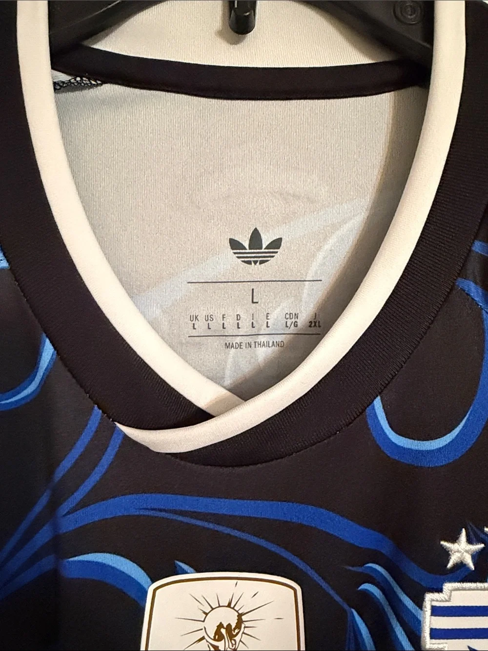 adidas Men’s Black & Blue Argentina Messi #10 Soccer/Football Jersey